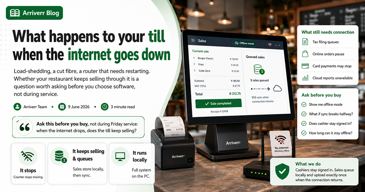 What happens to your till when the internet goes down